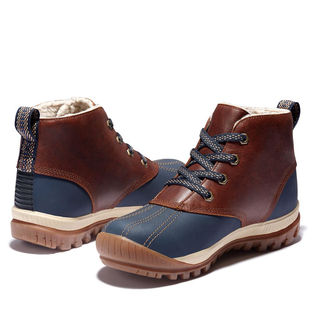 Timberland Chukka Μποτακια Γυναικεια Καφε/Μπλε - Mt. Hayes Waterproof - Greece 9268437-AX